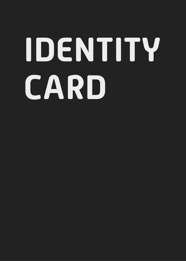 Identity Card front